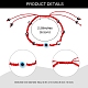 5pcs 5 styles de bracelets de perles tressés en fil de nylon réglables(BJEW-SZ0001-50)-2
