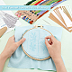 DIY Flower Pattern Paper Bookmark Embroidery Making Kits(DIY-WH0304-311)-3