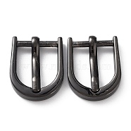 Brass Adjustment Roller Buckles, for DIY Belt Accessories, Gunmetal, 21x18x5mm(KK-G474-16B)