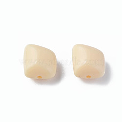 Opaque Acrylic Beads, Polygon, PeachPuff, 17.5x15.5x11mm, Hole: 2mm, about 230pcs/500g(MACR-S373-15A-A15)