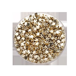 CCB Plastic Beads, Golden, Crown, 6x5.5x3mm, Hole: 1.2mm, 100pcs/bag(KY-CJC0002-02D)