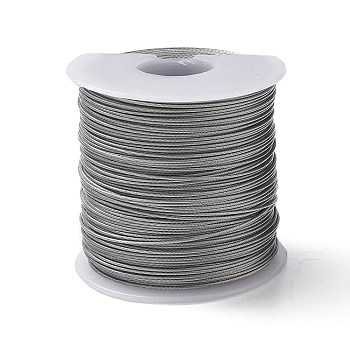 Tiger Tail Wire, Round 304 Stainless Steel Wire, for Jewelry Making, Stainless Steel Color, 0.8mm, about 393.70 Feet(120m)/Roll