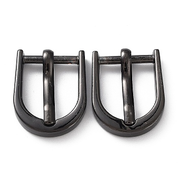 Brass Adjustment Roller Buckles, for DIY Belt Accessories, Gunmetal, 21x18x5mm