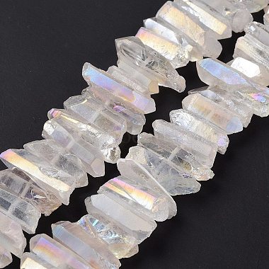 Natural Quartz Crystal Points Beads Strands(G-K181-B28)-2