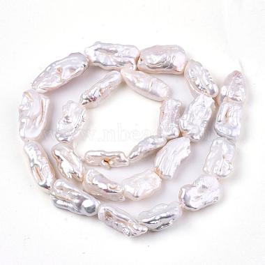 Nuggets Natural Baroque Pearl Keshi Pearl Beads Strands(PEAR-Q004-34)-3