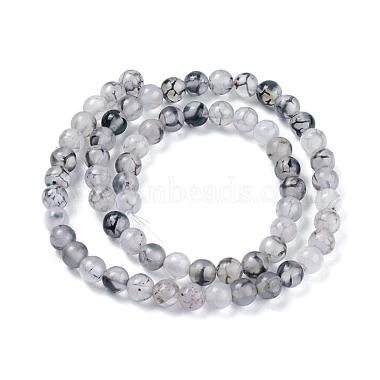 Chapelets de perles en agate veine de dragon naturelle(G-K166-14-6mm-01)-3