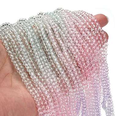 Transparent Painted Glass Beads Strands(DGLA-A034-T4mm-A23)-2