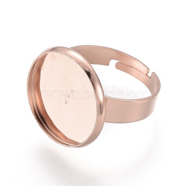 Rose Gold 304 Stainless Steel Ring Components