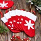 chaussettes de Noël ensemble de couverts en tissu non tissé sacs(AJEW-WH0329-96)-6