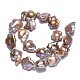 Baroque Natural Nucleated Keshi Pearl Beads Strands(PEAR-S020-A02)-4