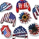 8Pcs 8 Styles Independence Day Acrylic Pendants(OACR-FS0001-67)-3