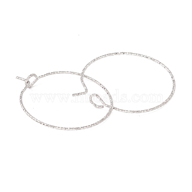 316 Surgical Stainless Steel Hoop Earrings Findings(STAS-D183-02P-02)-2