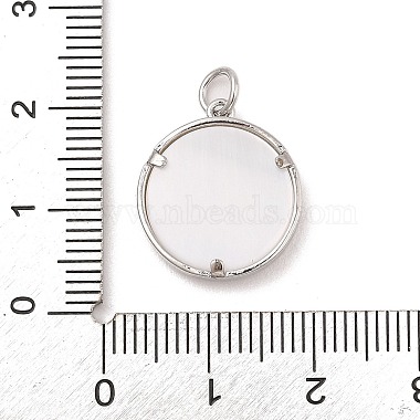 Brass Micro Pave Clear Cubic Zirconia Pendants(KK-A207-05P)-3