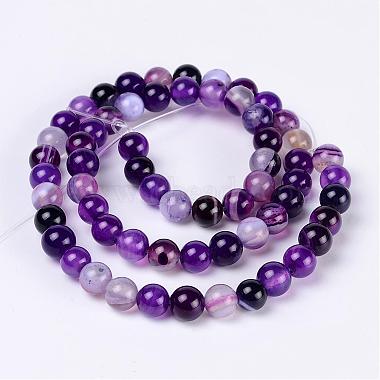 Natural Striped Agate/Banded Agate Beads(AGAT-6D-4)-2