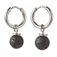 Natural Lava Rock Beads Earrings for Girl Women Gift(EJEW-JE04607-06)-2