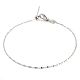 304 Stainless Steel Add a Bead Adjustable Link Chains Bracelets for Women(BJEW-M307-01F-P)-1