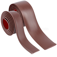 2M 2 Style PVC Self-Adhesive Floor & Door Cover Transition Strip, Threshold Flat Edge Trim, Laminate Floor & Carpet Gap Covering Joining Strip, Coconut Brown, 31~40x4~5.5mm, 1m/style(KY-CP0001-22)