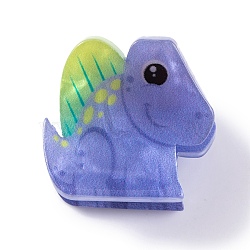 Cute Mini Dinosaur Acrylic Claw Hair Clips, Animal Hair Accessories for Girls, Medium Slate Blue, 25.5x27x24mm(PHAR-A012-08D)