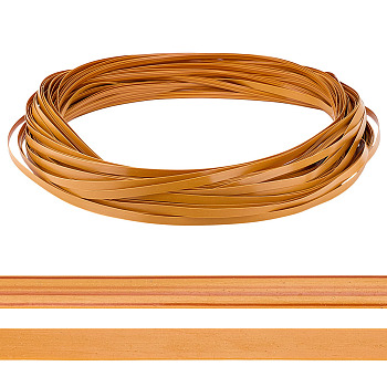 PE Ribbon, for Garment Accessories, Gift Decoration, Orange, 1/4 inch(8mm), 1.2mm, about 71.08 Yards(65m)/Roll