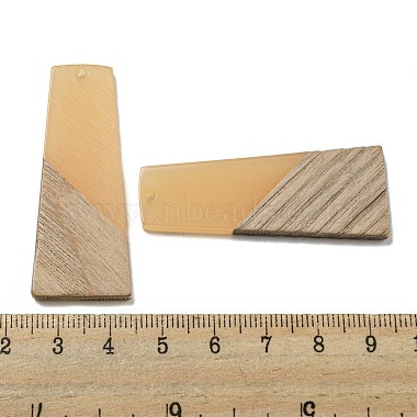 pendentifs en bois de résine et de noyer(RESI-XCP0002-16C)-3