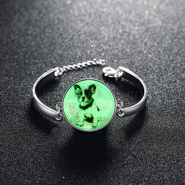 Belle chien bracelets lumineux(BJEW-BB14698)-3