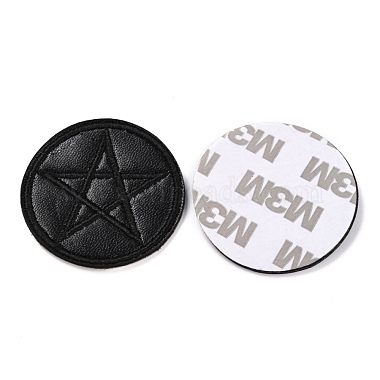 Computerized Embroidery Imitation Leather Self Adhesive Patches(DIY-G031-01F)-2
