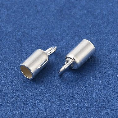 925 Sterling Silver Cord Ends(STER-F032-09S-2mm)-2