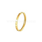 304 Stainless Steel Finger Rings, Golden, US Size 9(18.9mm)(FS-WG85D64-12)