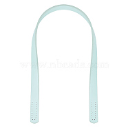 PU Leather Sew on Bag Handles, for Purse Making, Aquamarine, 61.3~61.5x1.85x0.4cm, Hole: 1.8mm(FIND-WH0290-23C)