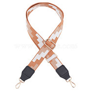 Polyester Adjustable Bag Strap, with PU Leather & Alloy Clasps, for Bag Replacement Accessories, Peru, 88x3.7cm(FIND-WH0068-54A)
