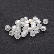 Handmade Silver Foil Glass Beads, Round, Clear, 9.5~10.5mm, Hole: 1~2mm(FOIL-R054-10mm-18)