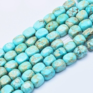 Natural Imperial Jasper Beads Strands, Dyed, Cuboid, 7~9x5.5~6.5mm, Hole: 1mm, about 47pcs/strand, 15.7 inch(40cm)(G-E444-54)