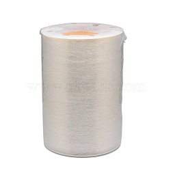 Germany Elastic Crystal Thread, Stretch Bracelet String, DIY Jewelry Beading Stretch Cord Findings, Clear, 0.5mm, about 1093.61 yards(1000m)/roll(OCOR-O001-0.5mm-01)