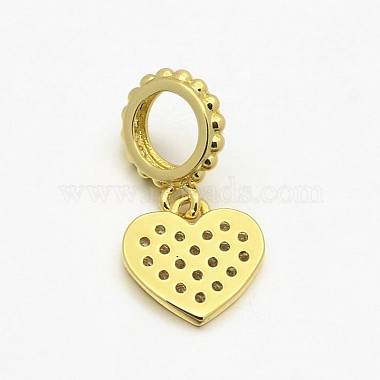 CZ Brass Micro Pave AAA Cubic Zirconia Large Hole European Dangle Charms(ZIRC-L014-07G-NR)-2