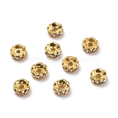 Brass Rhinestone Spacer Beads(RB-A014-L6mm-01G)-2