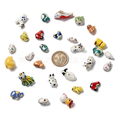 Mixed Animal Handmade Porcelain Beads(PORC-L027-03)-3