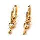 Crystal Rhinestone Skeleton Key Dangle Hoop Earrings(EJEW-P219-04G)-1