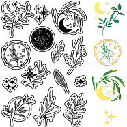 Custom PVC Plastic Clear Stamps, for DIY Scrapbooking, Photo Album Decorative, Cards Making, Stamp Sheets, Film Frame, Leaf, 160x110x3mm(DIY-WH0439-0275)