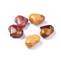 Natural Mookaite Heart Palm Stone, Pocket Stone for Energy Balancing Meditation, 20x25x11~13mm(G-F659-A04)