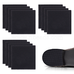 6 Pairs Anti Skid Rubber Shoes Bottom, Wear Resistant Raised Grain Repair Sole Pad for Boots, Leather Shoes, Square, Black, 62x62x4mm(DIY-BC0009-92)