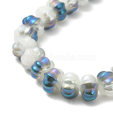Two Tone Electroplate Glass Beads(GLAA-G106-02A)-4