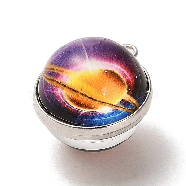 Galaxy Theme Luminous Glass Ball Pendants(GLAA-D021-01P-03)-2