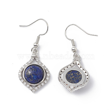 Natural Lapis Lazuli Vase Dangle Earrings(EJEW-A092-01P-05)-3