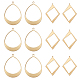 12Pcs 2 Style Brass Pendants(KK-BC0011-64)-1