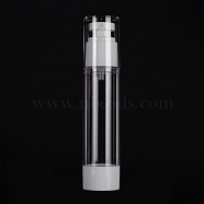 Plastic Vacuum Spray bottle, Refillable Bottles, White, 15.4x3.3cm, Capacity: 50ml(1.69fl. oz)(MRMJ-F015-01C)