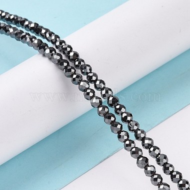 Electroplate Non-magnetic Synthetic Hematite Beads Strands(G-L487-C-15)-4