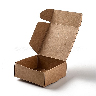 30Pcs Eco-Friendly Square Folding Kraft Paper Gift Box(CON-CJ0001-15)-3