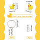 Kit de fabrication de porte-clés canard bricolage(DIY-AR0002-79)-2
