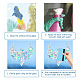 Waterproof PVC Colored Laser Stained Window Film Static Stickers(DIY-WH0314-100)-3