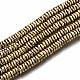Electroplate Non-magnetic Synthetic Hematite Beads Strands(X-G-T114-55G)-1